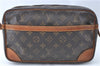 Authentic Louis Vuitton Monogram Compiegne 28 Clutch Hand Bag M51845 Junk J1961