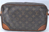 Authentic Louis Vuitton Monogram Compiegne 28 Clutch Hand Bag M51845 Junk J1961