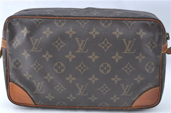 Authentic Louis Vuitton Monogram Compiegne 28 Clutch Hand Bag M51845 Junk J1961