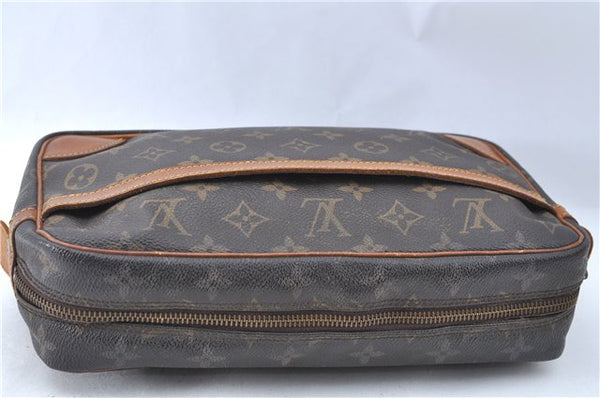 Authentic Louis Vuitton Monogram Compiegne 28 Clutch Hand Bag M51845 Junk J1961