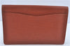 Authentic Louis Vuitton Epi Montaigne 27 Clutch Bag Brown M52653 LV J1962