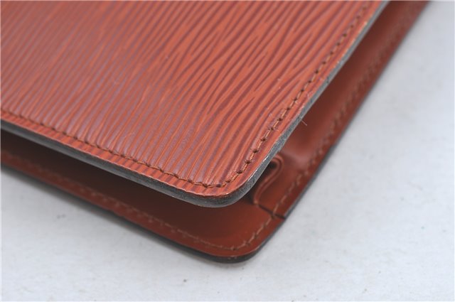 Authentic Louis Vuitton Epi Montaigne 27 Clutch Bag Brown M52653 LV J1962