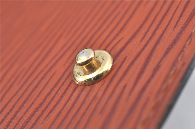 Authentic Louis Vuitton Epi Montaigne 27 Clutch Bag Brown M52653 LV J1962