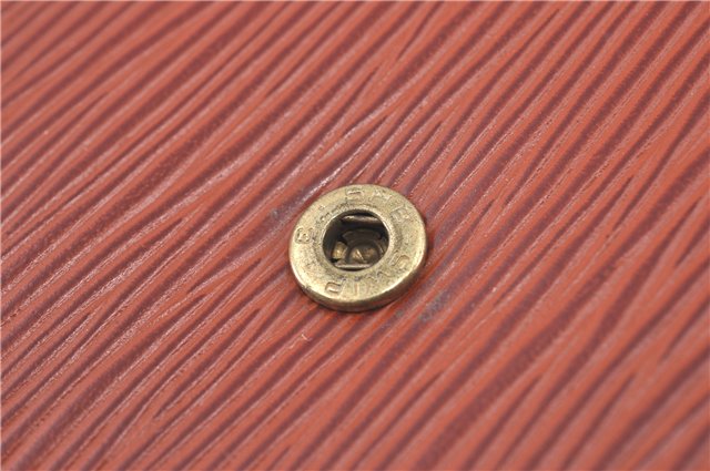 Authentic Louis Vuitton Epi Montaigne 27 Clutch Bag Brown M52653 LV J1962