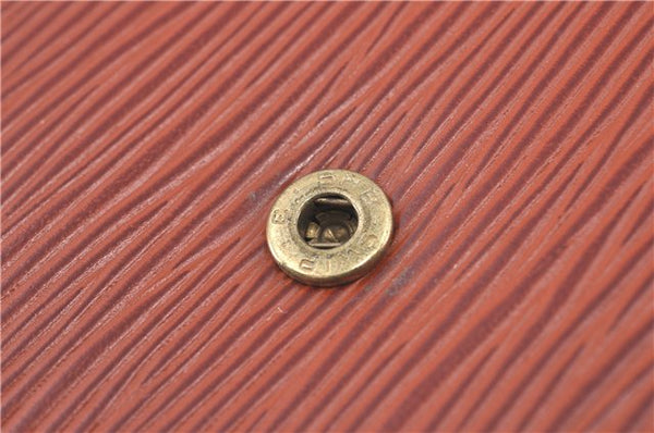 Authentic Louis Vuitton Epi Montaigne 27 Clutch Bag Brown M52653 LV J1962