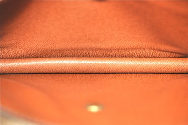 Authentic Louis Vuitton Epi Montaigne 27 Clutch Bag Brown M52653 LV J1962