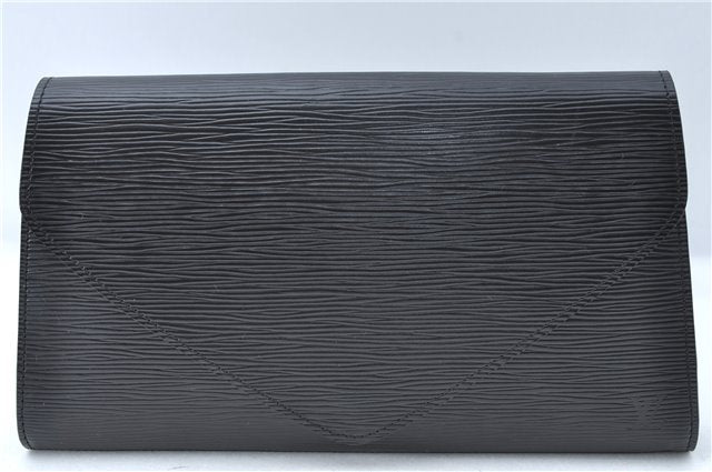 Authentic Louis Vuitton Epi Arts Deco Clutch Bag Black M52632 LV J1964
