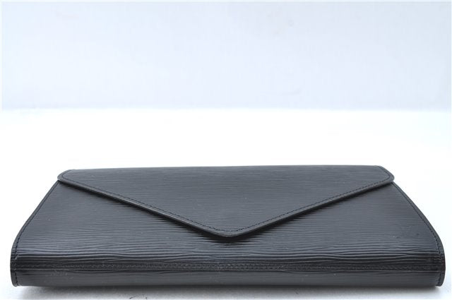 Authentic Louis Vuitton Epi Arts Deco Clutch Bag Black M52632 LV J1964