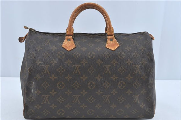 Authentic Louis Vuitton Monogram Speedy 35 Hand Boston Bag M41524 LV J1965