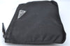 Authentic PRADA Nylon Pouch Purse Purse Black J1968