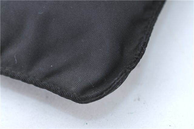 Authentic PRADA Nylon Pouch Purse Purse Black J1968