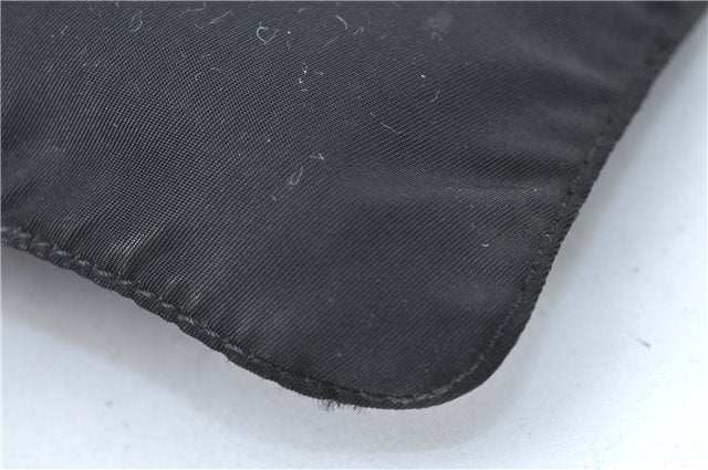 Authentic PRADA Nylon Pouch Purse Purse Black J1968