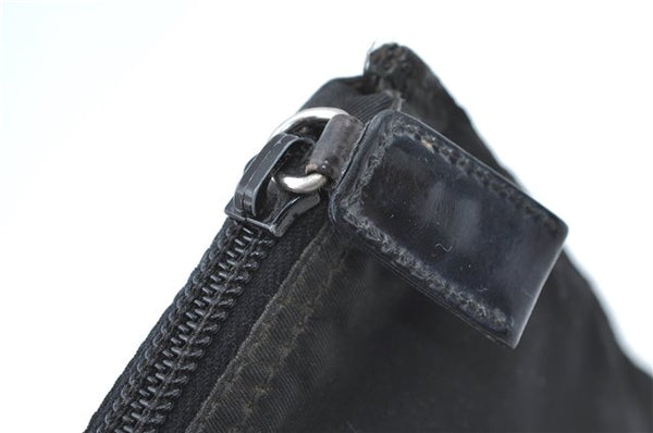 Authentic PRADA Nylon Pouch Purse Purse Black J1968