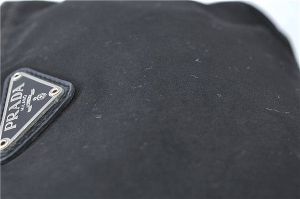 Authentic PRADA Nylon Pouch Purse Purse Black J1968