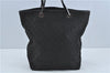 Authentic GUCCI Shoulder Tote Bag Purse GG Canvas Leather 31243 Black J1969