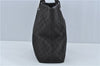 Authentic GUCCI Shoulder Tote Bag Purse GG Canvas Leather 31243 Black J1969