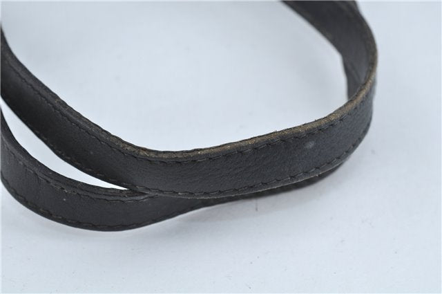 Authentic GUCCI Shoulder Tote Bag Purse GG Canvas Leather 31243 Black J1969