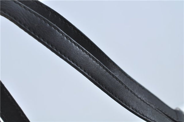 Authentic GUCCI Shoulder Tote Bag Purse GG Canvas Leather 31243 Black J1969