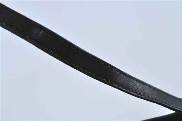 Authentic GUCCI Shoulder Tote Bag Purse GG Canvas Leather 31243 Black J1969