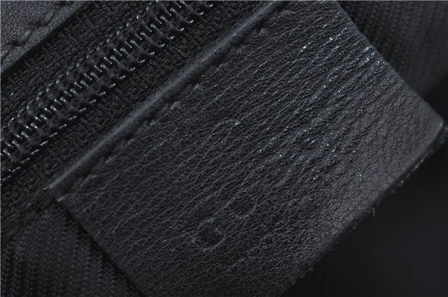 Authentic GUCCI Shoulder Tote Bag Purse GG Canvas Leather 31243 Black J1969