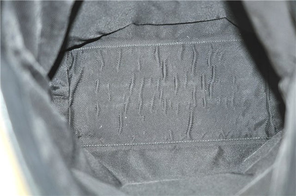 Authentic GUCCI Shoulder Tote Bag Purse GG Canvas Leather 31243 Black J1969