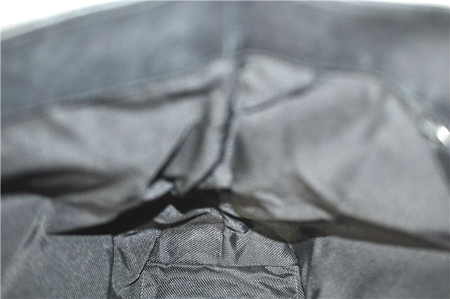 Authentic GUCCI Shoulder Tote Bag Purse GG Canvas Leather 31243 Black J1969