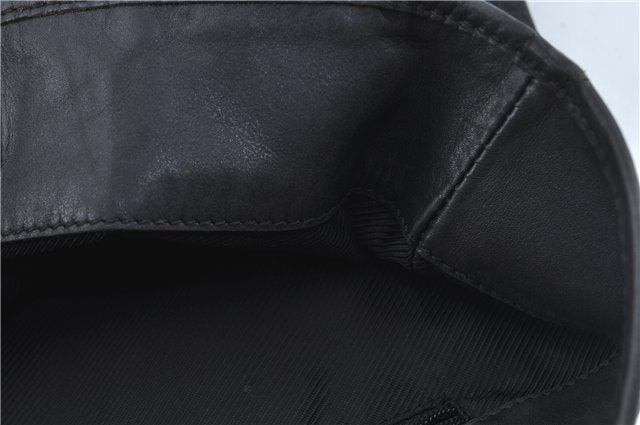 Authentic GUCCI Shoulder Tote Bag Purse GG Canvas Leather 31243 Black J1969