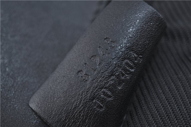 Authentic GUCCI Shoulder Tote Bag Purse GG Canvas Leather 31243 Black J1969