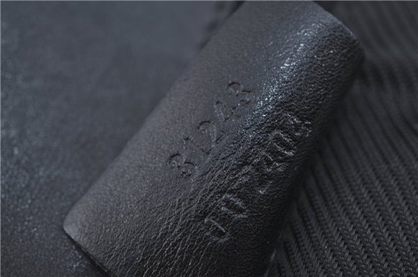 Authentic GUCCI Shoulder Tote Bag Purse GG Canvas Leather 31243 Black J1969