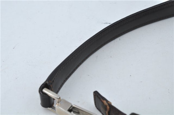 Authentic GUCCI Shoulder Hand Bag Purse Nylon Leather 0000602 Khaki Green J1970