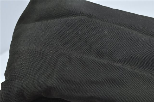 Authentic GUCCI Shoulder Hand Bag Purse Nylon Leather 0000602 Khaki Green J1970