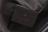 Authentic GUCCI Shoulder Hand Bag Purse Nylon Leather 0000602 Khaki Green J1970