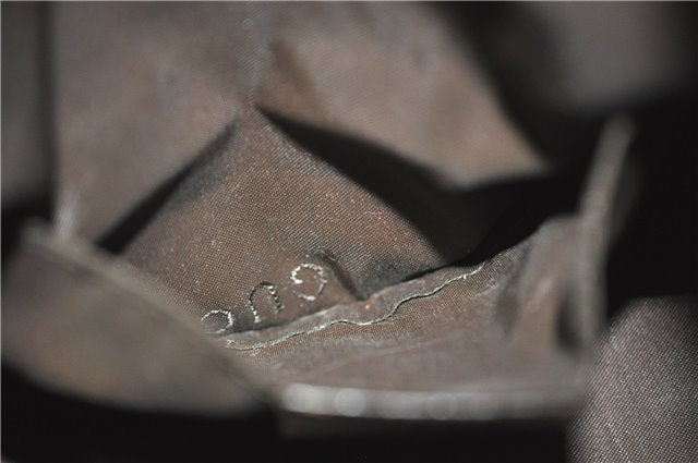 Authentic GUCCI Shoulder Hand Bag Purse Nylon Leather 0000602 Khaki Green J1970