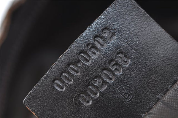 Authentic GUCCI Shoulder Hand Bag Purse Nylon Leather 0000602 Khaki Green J1970