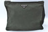 Authentic PRADA Nylon Shoulder Cross Body Bag Purse Khaki Green J1971
