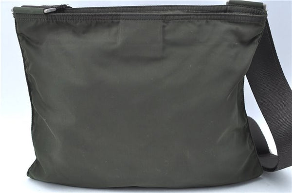 Authentic PRADA Nylon Shoulder Cross Body Bag Purse Khaki Green J1971