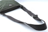 Authentic PRADA Nylon Shoulder Cross Body Bag Purse Khaki Green J1971