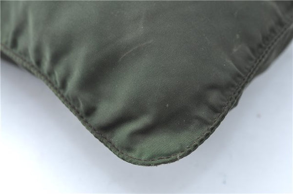 Authentic PRADA Nylon Shoulder Cross Body Bag Purse Khaki Green J1971