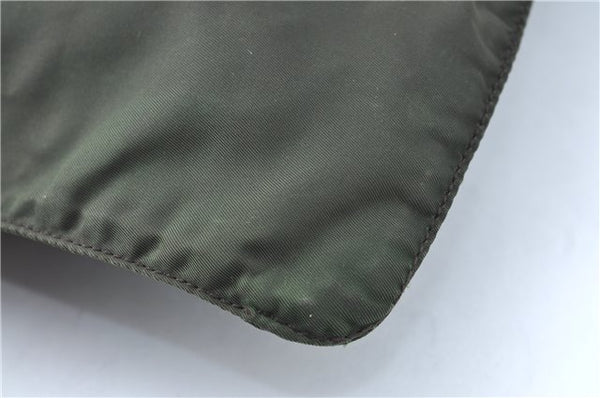 Authentic PRADA Nylon Shoulder Cross Body Bag Purse Khaki Green J1971