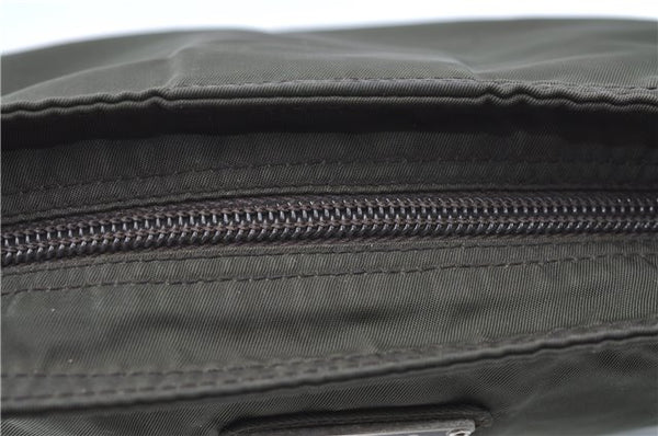 Authentic PRADA Nylon Shoulder Cross Body Bag Purse Khaki Green J1971