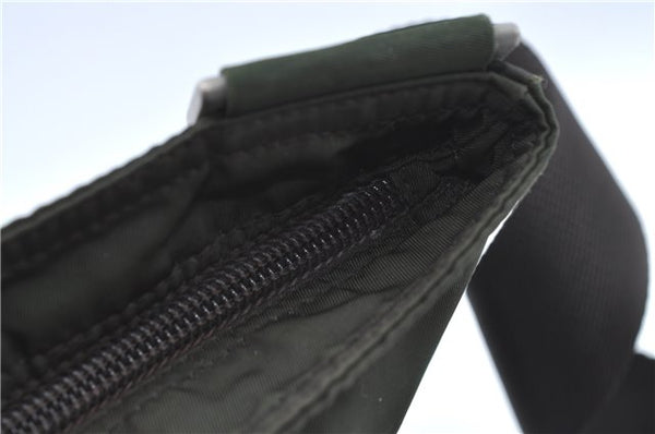 Authentic PRADA Nylon Shoulder Cross Body Bag Purse Khaki Green J1971