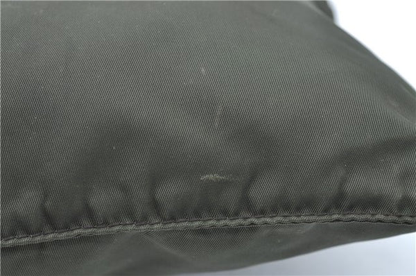 Authentic PRADA Nylon Shoulder Cross Body Bag Purse Khaki Green J1971