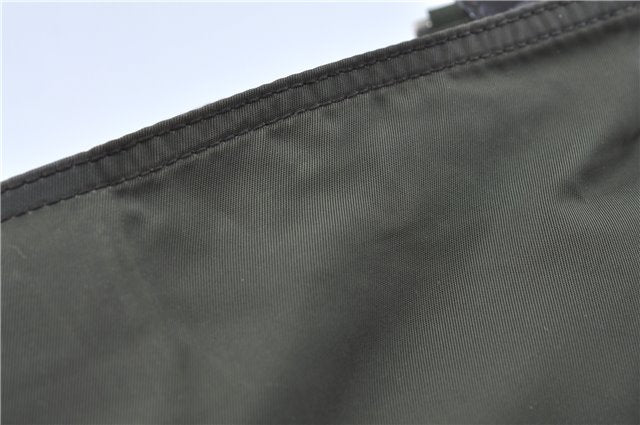 Authentic PRADA Nylon Shoulder Cross Body Bag Purse Khaki Green J1971