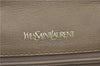 Authentic YVES SAINT LAURENT Shoulder Cross Body Bag PVC Leather Gray J1972