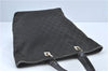 Authentic GUCCI Shoulder Tote Bag Purse GG Canvas Leather 0021098 Black J1973