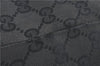 Authentic GUCCI Shoulder Tote Bag Purse GG Canvas Leather 0021098 Black J1973