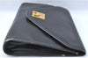 Authentic CELINE Documents Case Leather Black J1977