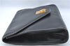 Authentic CELINE Documents Case Leather Black J1977