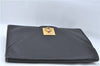 Authentic CELINE Documents Case Leather Black J1977