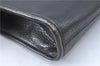 Authentic CELINE Documents Case Leather Black J1977